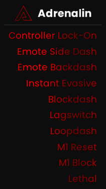 The module list the app draws, with the macros you have on